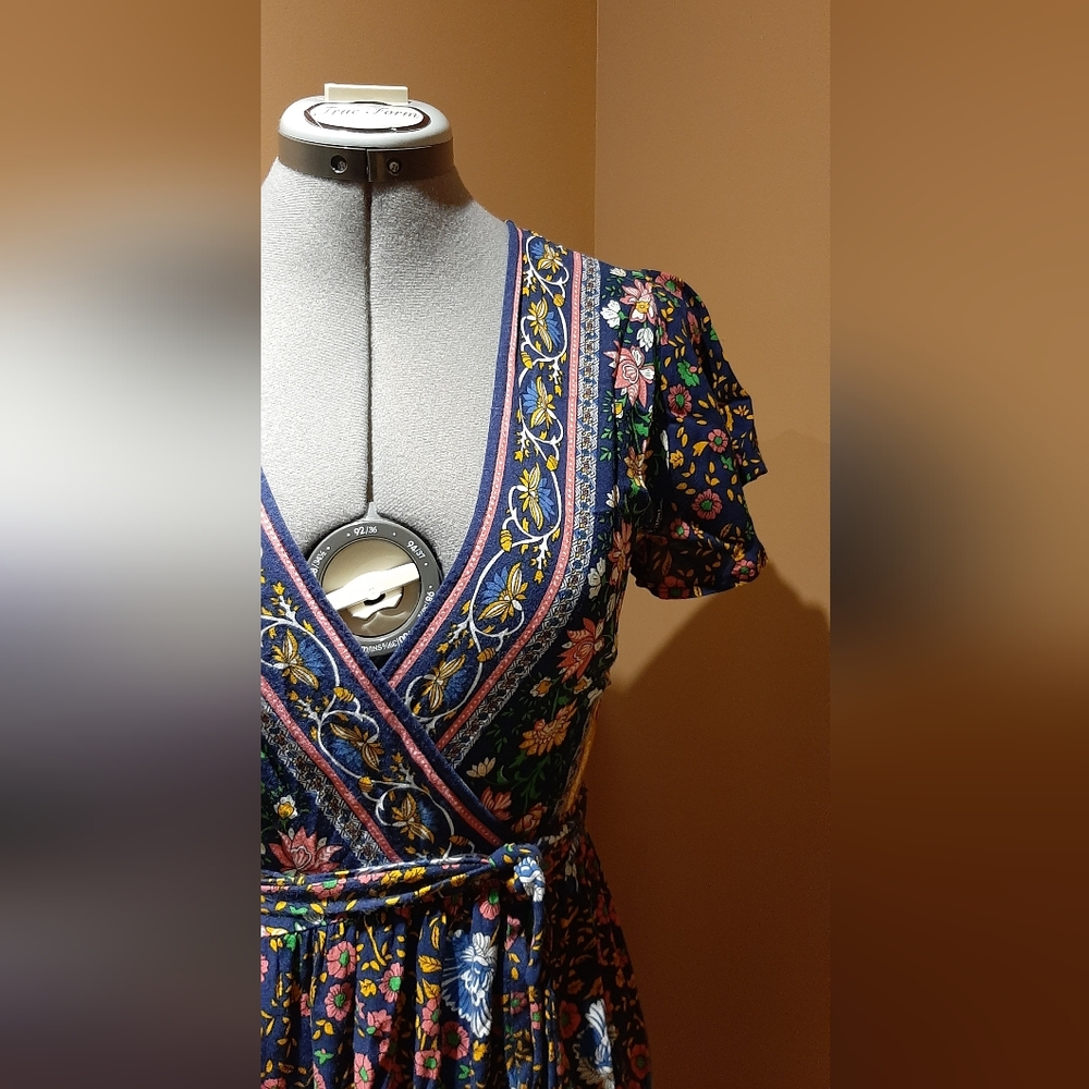 Floral wrap dress